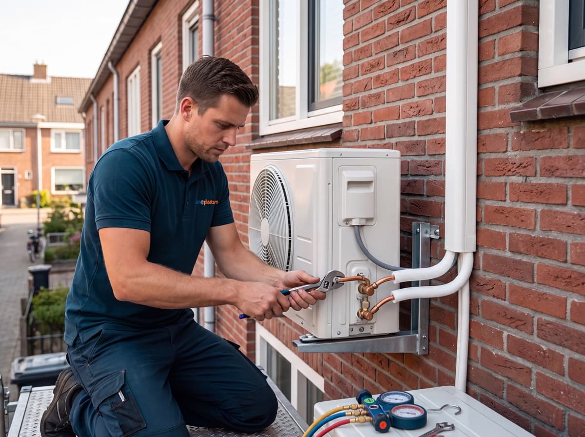 Airco geplaatst in Oss: Buitenunit aan de gevel